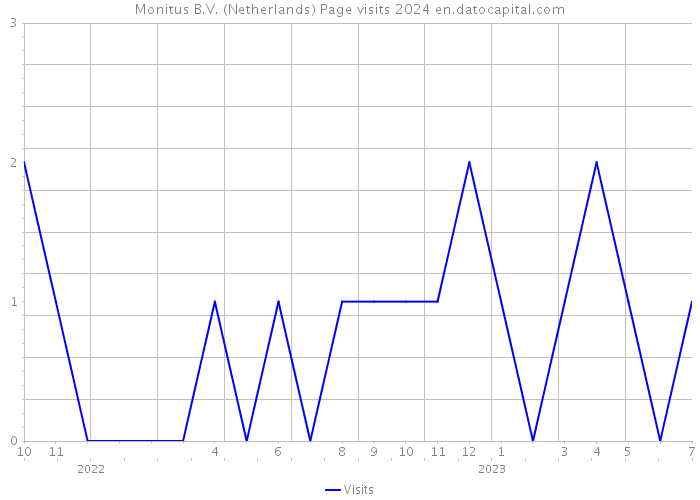 Monitus B.V. (Netherlands) Page visits 2024 