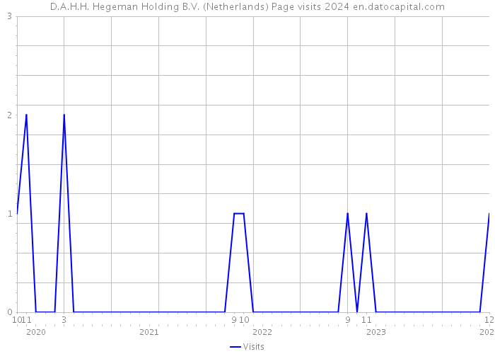 D.A.H.H. Hegeman Holding B.V. (Netherlands) Page visits 2024 