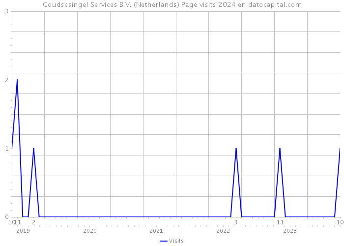 Goudsesingel Services B.V. (Netherlands) Page visits 2024 