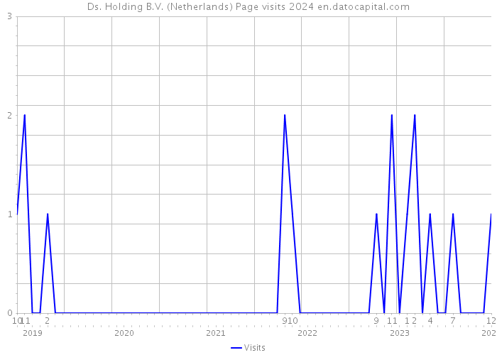 Ds. Holding B.V. (Netherlands) Page visits 2024 