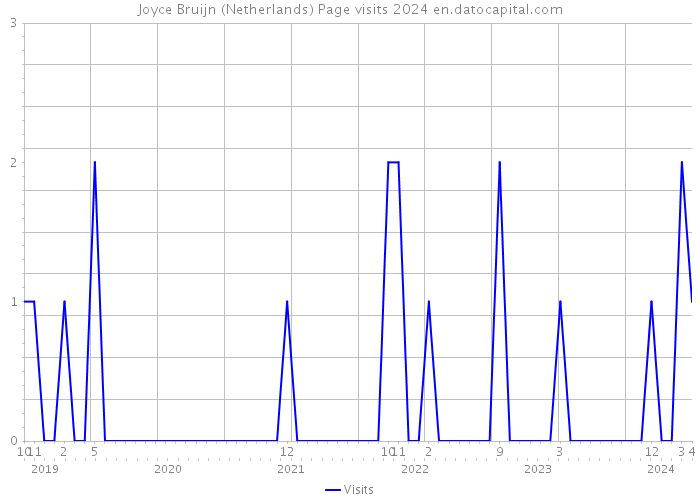 Joyce Bruijn (Netherlands) Page visits 2024 