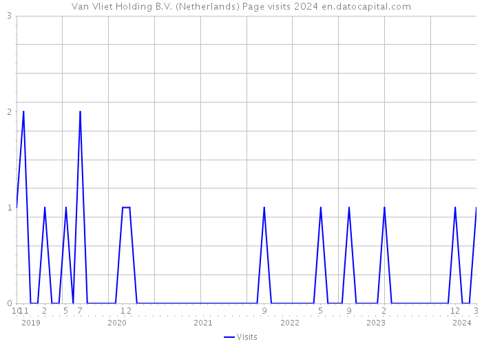 Van Vliet Holding B.V. (Netherlands) Page visits 2024 