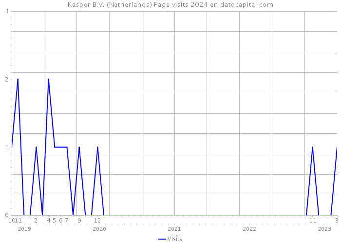 Kasper B.V. (Netherlands) Page visits 2024 
