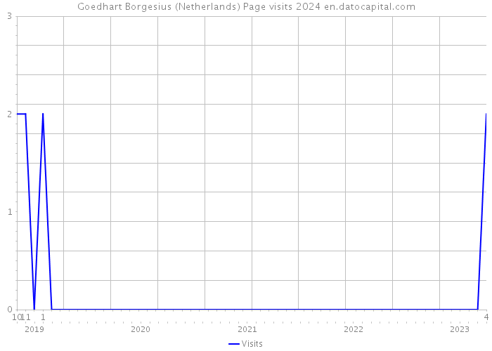 Goedhart Borgesius (Netherlands) Page visits 2024 
