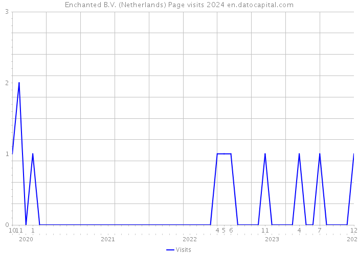 Enchanted B.V. (Netherlands) Page visits 2024 