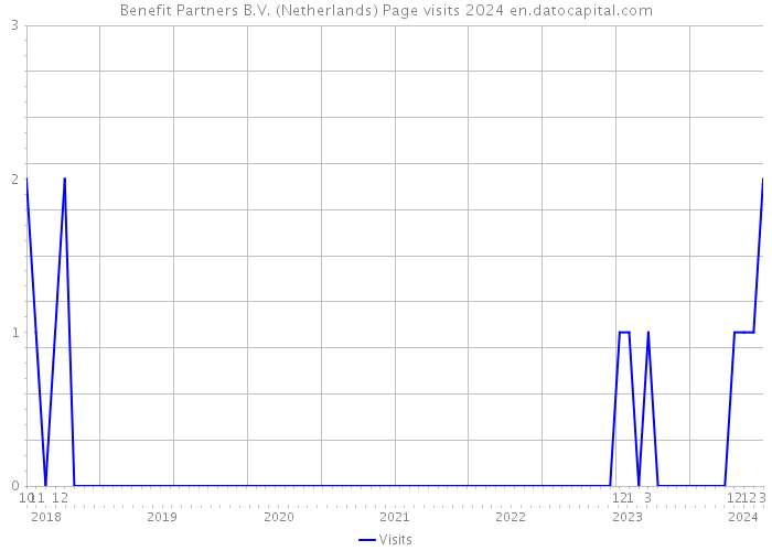 Benefit Partners B.V. (Netherlands) Page visits 2024 