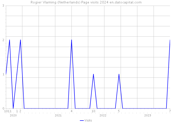 Rogier Vlaming (Netherlands) Page visits 2024 
