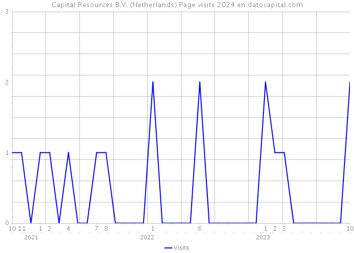 Capital Resources B.V. (Netherlands) Page visits 2024 
