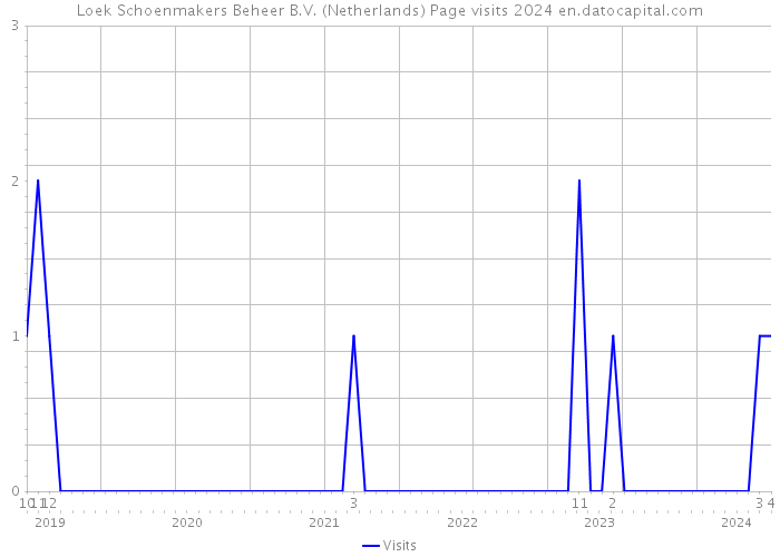 Loek Schoenmakers Beheer B.V. (Netherlands) Page visits 2024 