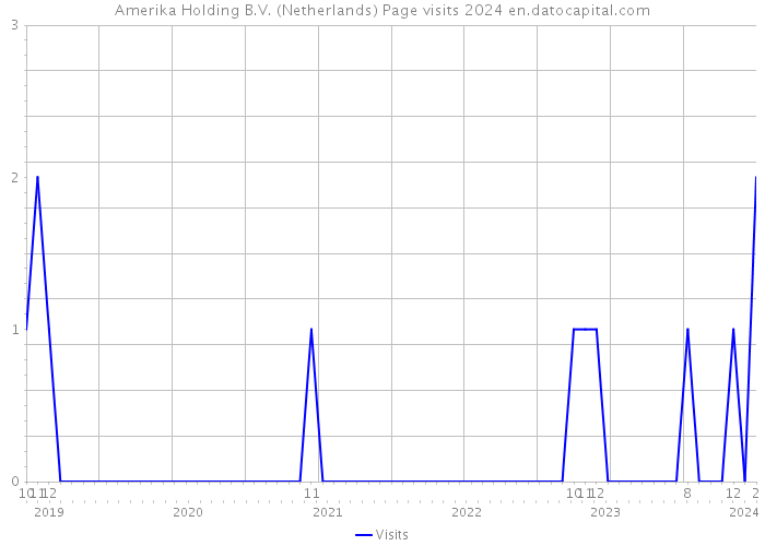 Amerika Holding B.V. (Netherlands) Page visits 2024 