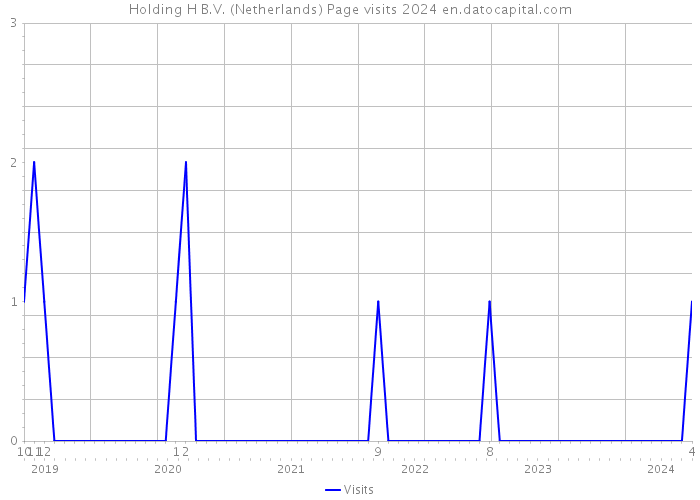 Holding H B.V. (Netherlands) Page visits 2024 