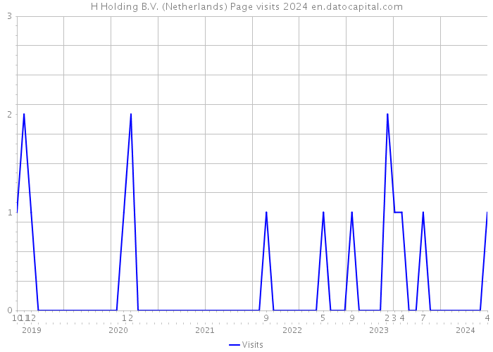 H Holding B.V. (Netherlands) Page visits 2024 