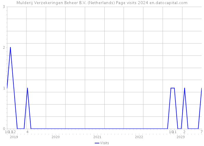 Mulderij Verzekeringen Beheer B.V. (Netherlands) Page visits 2024 