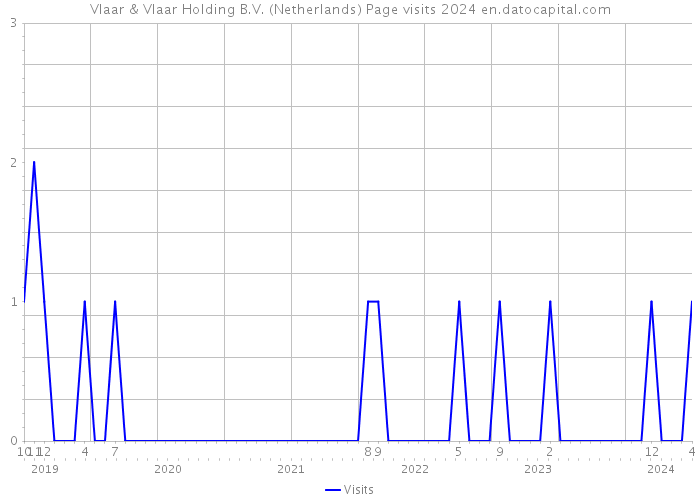Vlaar & Vlaar Holding B.V. (Netherlands) Page visits 2024 