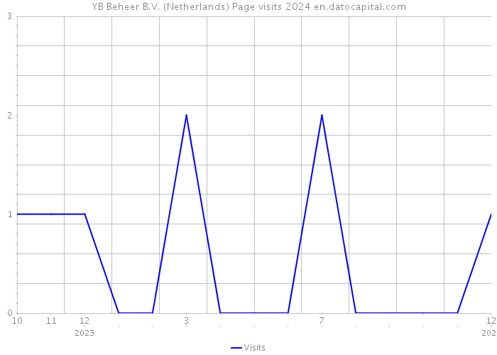 YB Beheer B.V. (Netherlands) Page visits 2024 