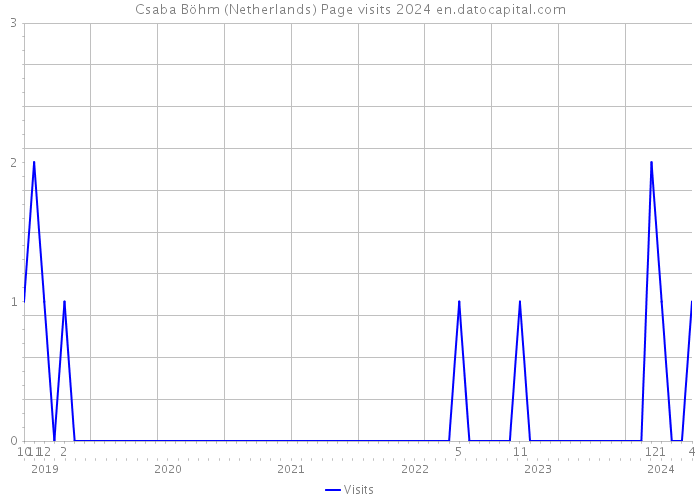Csaba Böhm (Netherlands) Page visits 2024 