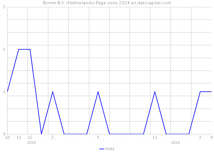 Bomm B.V. (Netherlands) Page visits 2024 