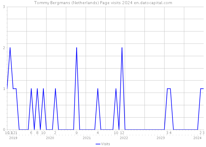 Tommy Bergmans (Netherlands) Page visits 2024 