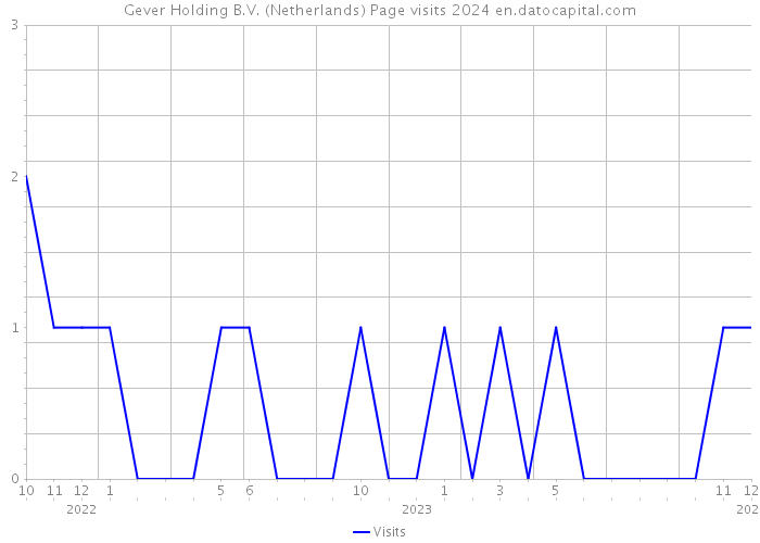 Gever Holding B.V. (Netherlands) Page visits 2024 