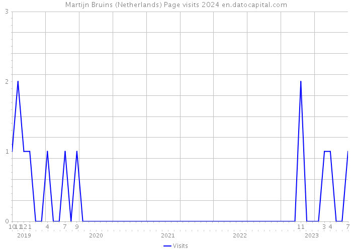 Martijn Bruins (Netherlands) Page visits 2024 