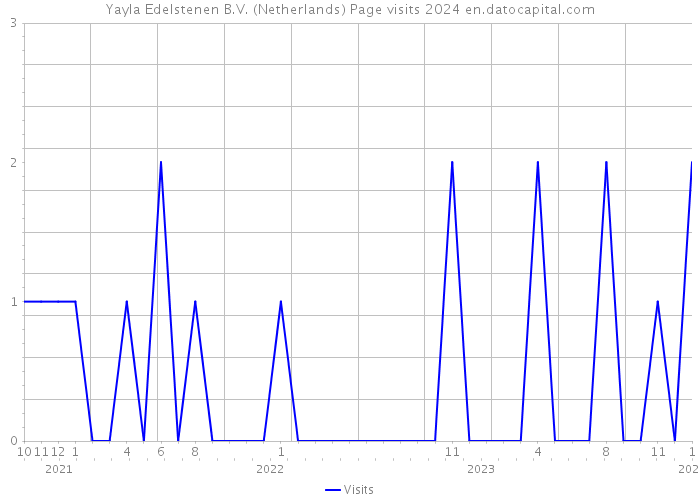 Yayla Edelstenen B.V. (Netherlands) Page visits 2024 
