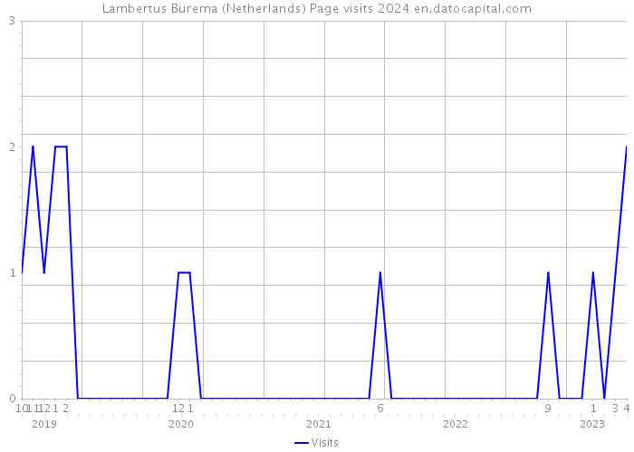 Lambertus Burema (Netherlands) Page visits 2024 