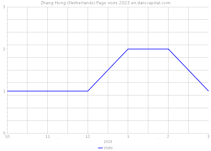 Zhang Hong (Netherlands) Page visits 2023 