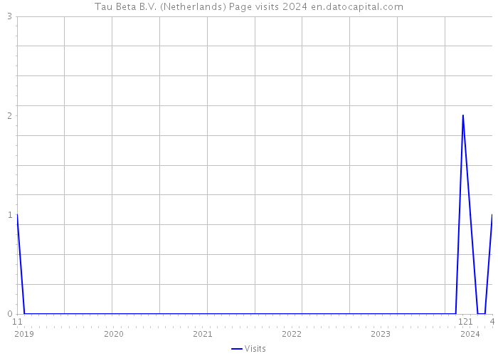 Tau Beta B.V. (Netherlands) Page visits 2024 