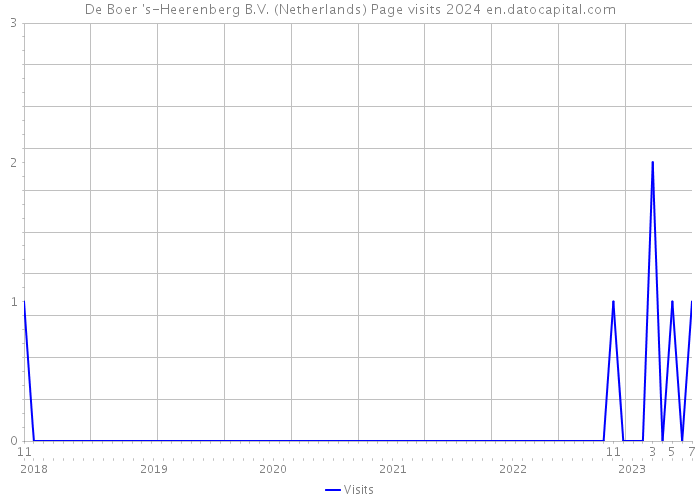 De Boer 's-Heerenberg B.V. (Netherlands) Page visits 2024 