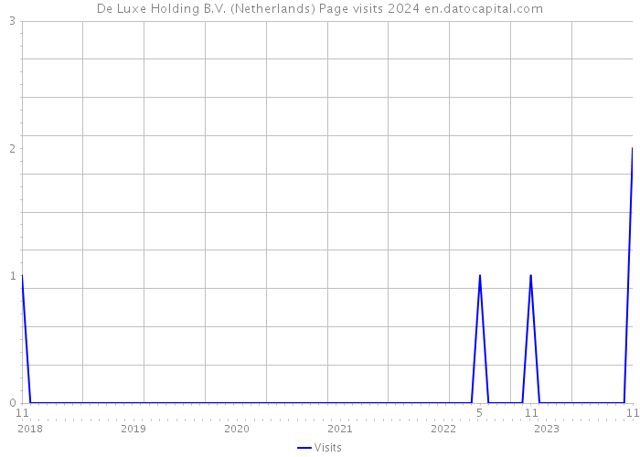 De Luxe Holding B.V. (Netherlands) Page visits 2024 