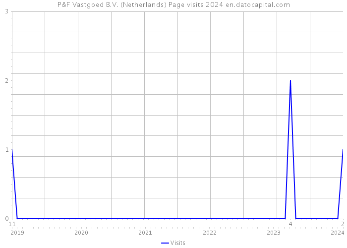 P&F Vastgoed B.V. (Netherlands) Page visits 2024 