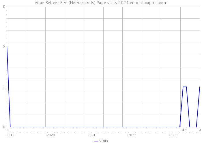 Vitae Beheer B.V. (Netherlands) Page visits 2024 