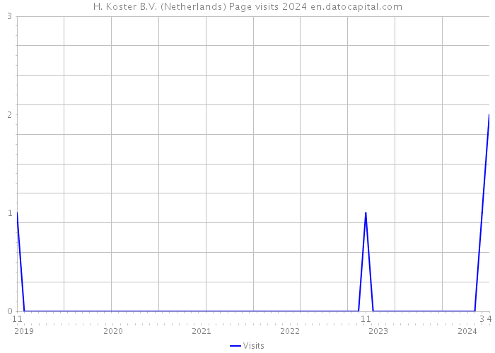 H. Koster B.V. (Netherlands) Page visits 2024 