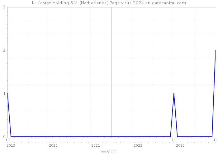 K. Koster Holding B.V. (Netherlands) Page visits 2024 