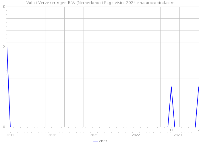 Vallei Verzekeringen B.V. (Netherlands) Page visits 2024 