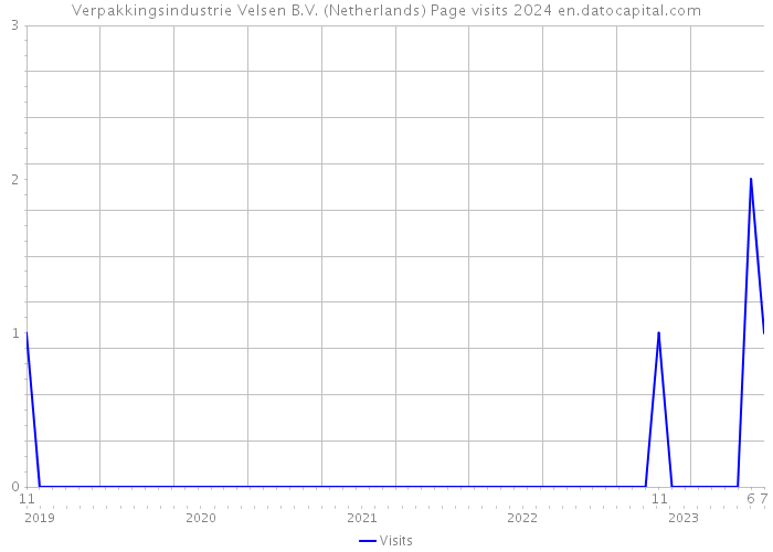 Verpakkingsindustrie Velsen B.V. (Netherlands) Page visits 2024 
