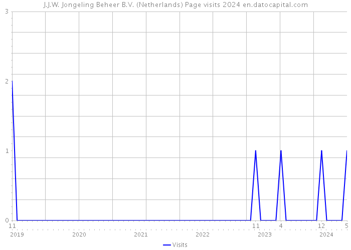 J.J.W. Jongeling Beheer B.V. (Netherlands) Page visits 2024 