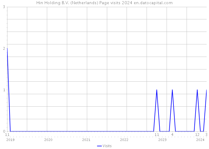 Hin Holding B.V. (Netherlands) Page visits 2024 