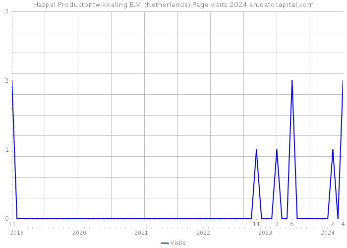 Haspel Productontwikkeling B.V. (Netherlands) Page visits 2024 