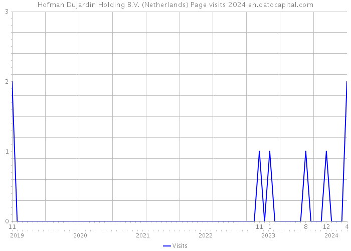 Hofman Dujardin Holding B.V. (Netherlands) Page visits 2024 