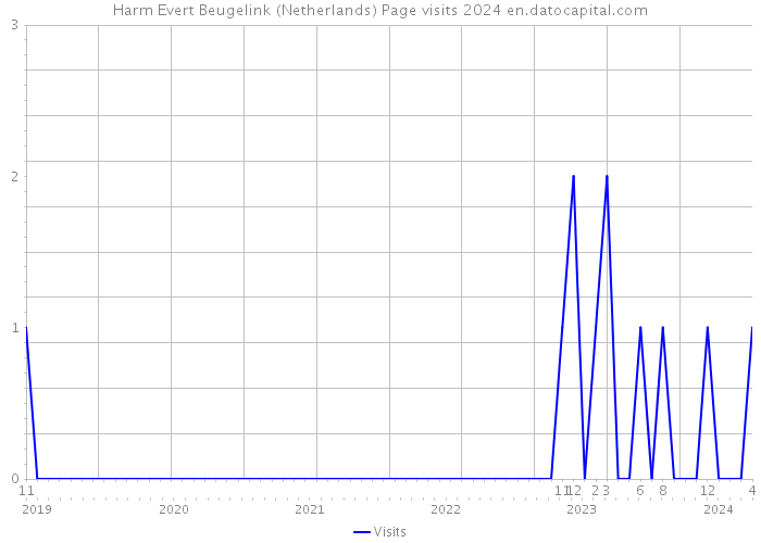 Harm Evert Beugelink (Netherlands) Page visits 2024 