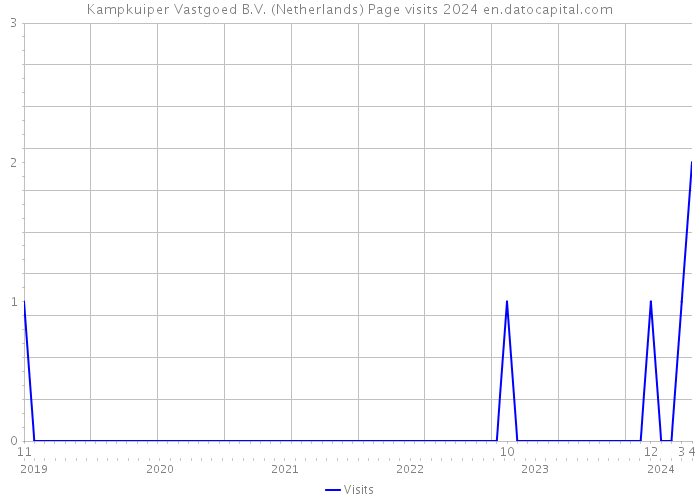Kampkuiper Vastgoed B.V. (Netherlands) Page visits 2024 