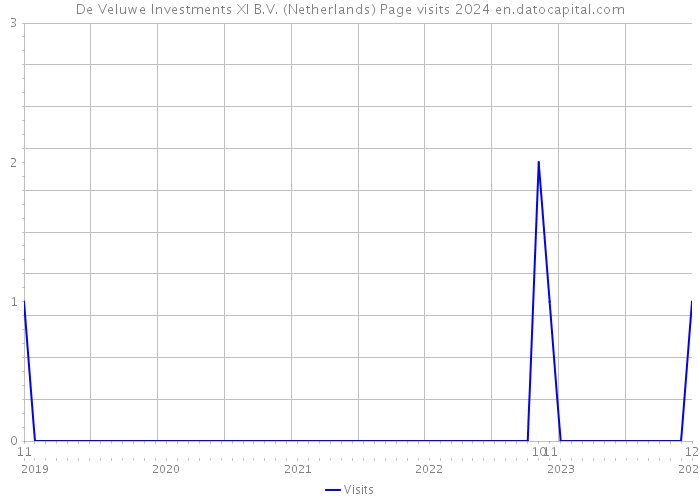 De Veluwe Investments XI B.V. (Netherlands) Page visits 2024 