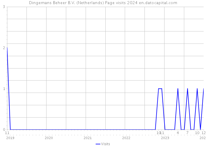 Dingemans Beheer B.V. (Netherlands) Page visits 2024 