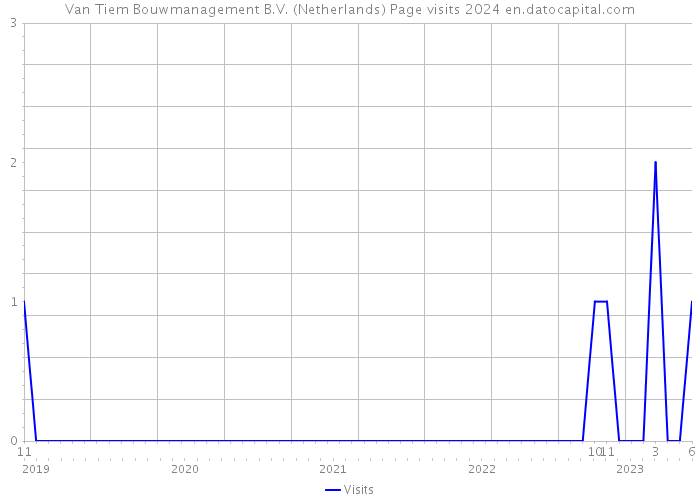 Van Tiem Bouwmanagement B.V. (Netherlands) Page visits 2024 