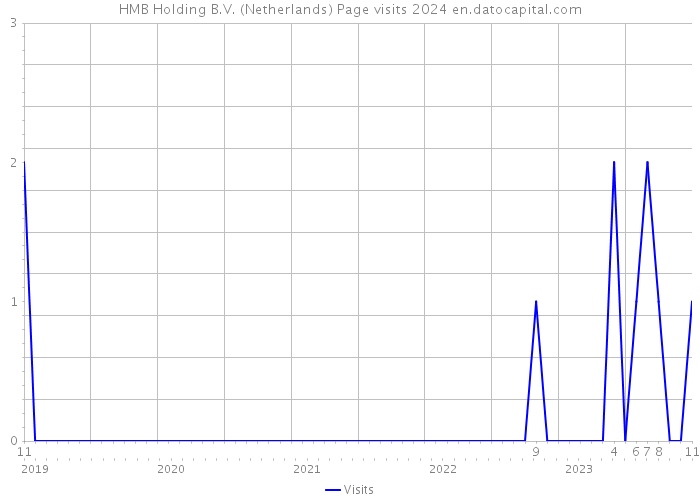 HMB Holding B.V. (Netherlands) Page visits 2024 