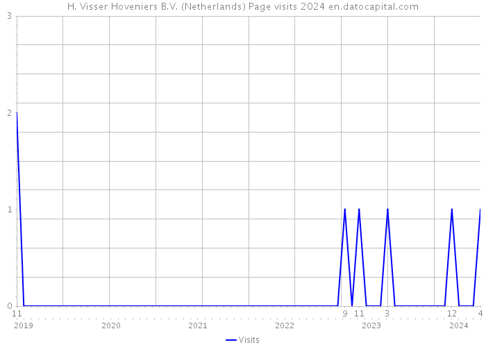 H. Visser Hoveniers B.V. (Netherlands) Page visits 2024 