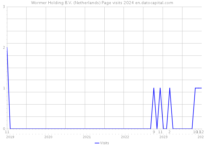 Wormer Holding B.V. (Netherlands) Page visits 2024 