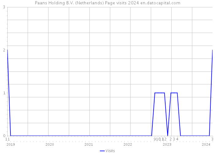 Paans Holding B.V. (Netherlands) Page visits 2024 