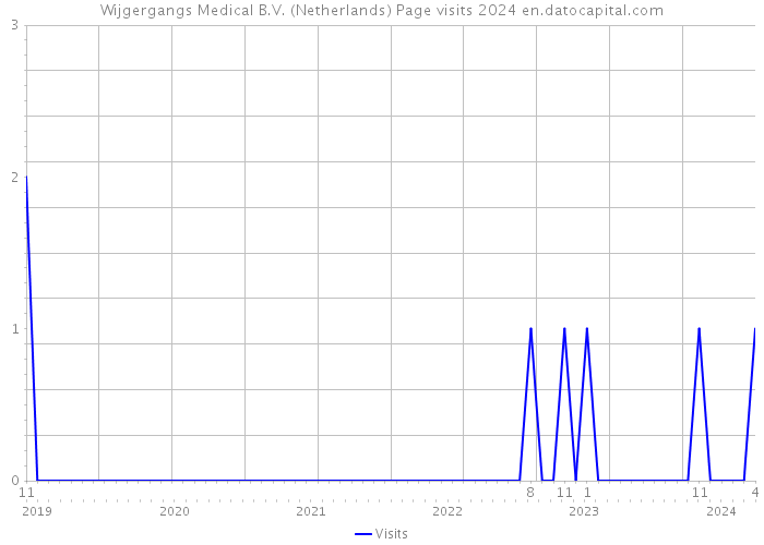 Wijgergangs Medical B.V. (Netherlands) Page visits 2024 